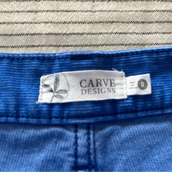 Carve Designs Royal Blue Corduroy Shorts Sz 8 - Picture 4 of 9
